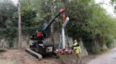 almac crane moving scaffolding