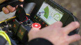 close up of almac crane remote