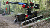 almac crane in the woods