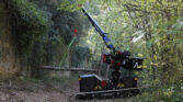 almac crane moving logs around
