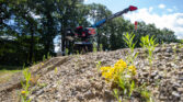 almac crane on a slope