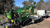 Leguan 170 loading on a 3.5T GVM Plant Trailer